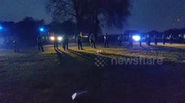Huge London police presence easily clear the air at Hyde Park and end 420 protest
