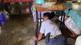 Cobra caught hiding in family’s kitchen in southern Thailand