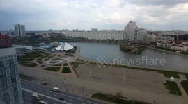 Time lapse from center of Minsk, Belarus