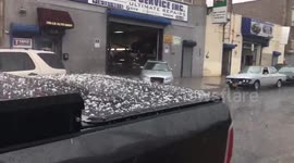 US: Pea-Sized Hail Storm Hits New York City 3