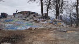 High Rock Overlook On Quirauk Mountain; Pen-Mar County Park, Washington County, Maryland