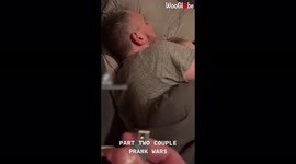 'Boyfriend's Funny Reaction to Getting his Ear Pierced While he was Asleep | Couple Prank Wars '