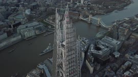 THE SHARD Amazing aerial footage during Sunset (4K) - Part 3
