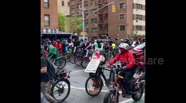 US: Hundreds Join March In Solidarity With Delivery Workers In Manhattan 2