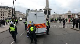 Met Police Deploy Van Telling Protestors To Go Home, London Freedom Rally / Anti-lockdown Protest, 20th March 2021