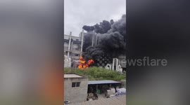 Eight killed after huge fire breaks out at Chinese factory