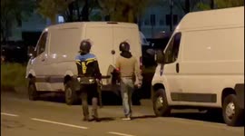French officers patrol streets after Trappes police station struck by mortar fireworks
