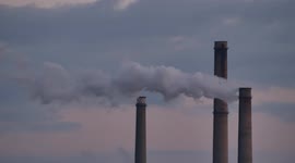 *4K Stock video clip* The CEF Sud - a coal-fired power station in Bucharest, Romania. This type of power station are a major source of carbon emissions which cause climate change.