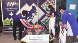 Thai inventor builds homemade disinfectant spraying robot amid Covid-19 resurgence
