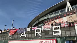 Kroenke out protest outside The Emirates stadium
