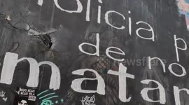 People visit Beco do Batman in São Paulo