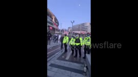 Live Footage: Drones & Police - Arsenal FC Kroenke ESL Protest  - 23.04.2021