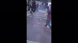 Caught on camera - Firecracker thrown down right in front of me! Live Footage: Arsenal FC Kroenke ESL Protest - 23.04.2021