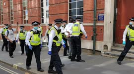 First arrest made at London anti lockdown protest