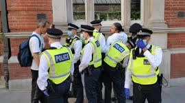 First arrest made at London anti lockdown protest