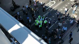 First protestor is arrested at anti lockdown protest in London