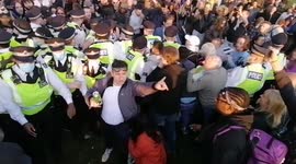Scuffles and clashes at anti-lockdown demo in London