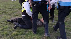 Mass disorder breaks out at Hyde Park as anti lockdown protestors clash with police