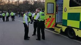 Officers receive head injuries as anti lockdown protest in London descends into chaos