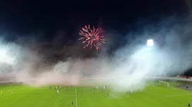 Fireworks interrupt Bosnia premier league match between Sarajevo and Zrinjski