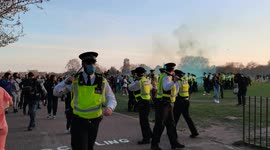 Mass violence breaks out at London anti lockdown protest
