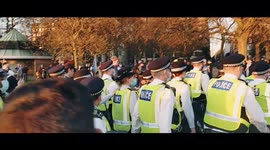 The moment police intervened in an already diminishing gathering and caused utter chaos and violence.