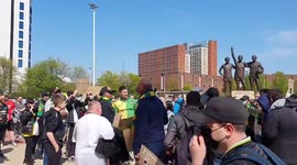 UK: ‘Glazers Out’ Protest Staged Outside Old Trafford Stadium In Greater Manchester 3