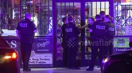 Burglar gets stuck while attempting to flee through front door of liquor store