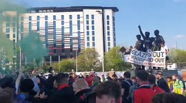 UK: ‘Glazers Out’ Protest Staged Outside Old Trafford Stadium In Greater Manchester 4