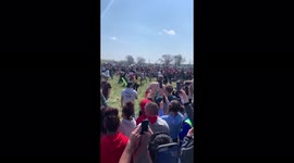 Josh fight: Hundreds battle over rights to name at US park in event that went viral