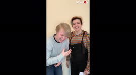 Deaf women can't stop their laughter as they take on lip-reading challenge
