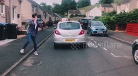 Charlie Chaplin fan recreates hilarious Irn Bru advert filmed on a skateboard and a unicycle