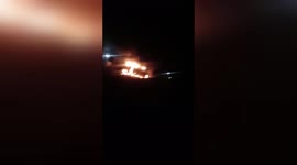Panic ensues among locals as fire breaks out in asphalt plant in central India