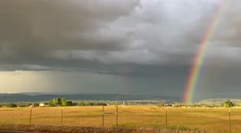 Stunning rainbow in Chico, California