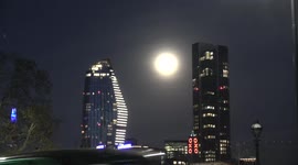 Super Pink Moon Over London