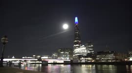 Pink Supermoon In London