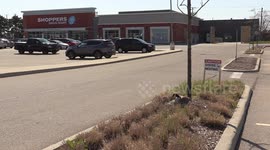 Goose takes advantage of lockdown by making nest in empty car park in Canada