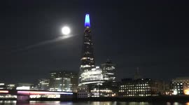 Pink Supermoon And The Shard