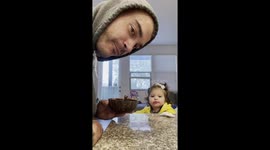 Baby girl baffles dad as she doesn't know difference between 'yes' and 'no'