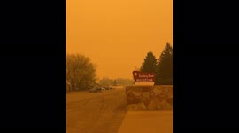 US: Three Rivers Fire Turns Skies Orange In New Mexico