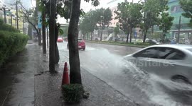 Thunderstorms cause flash floods in Bangkok as annual rainy season arrives