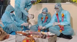 Love is contagious: Indian wedding with full PPE despite coronavirus raging