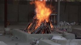 Public park in India turned into cremation grounds as bodies continue to pile up