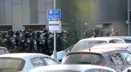 Around 30 counter terrorism police officers sweep college campus following reported shots fired at Crawley College in Sussex