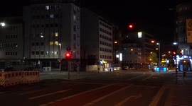 Major German city looks like a ghost town due to a new covid curfew in effect.