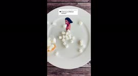 Artist recreates famous singer Michael Jackson using just food