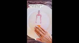 Artist recreates famous singer Dua Lipa using just food