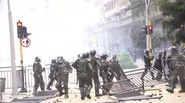 Scores injured during huge protests in Colombia against tax reform