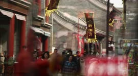 The Streetscape of Tianjin and the store of Clay Figure Zhang