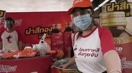 Thailand's main train station, Bangkok Hua Lampong has promotion girls and boys, plus a friendly supervisor